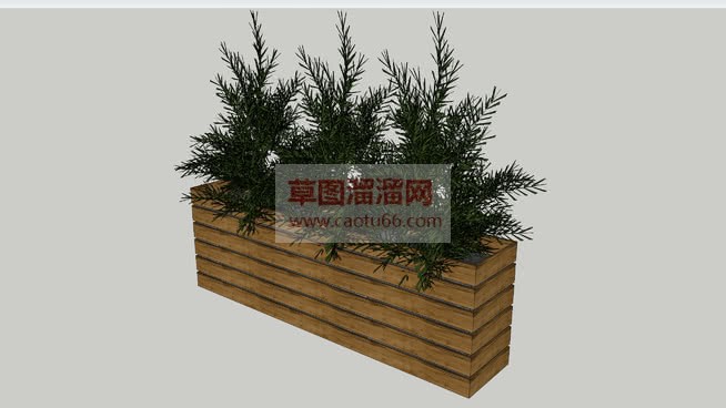 如何画花箱植SU模型 1