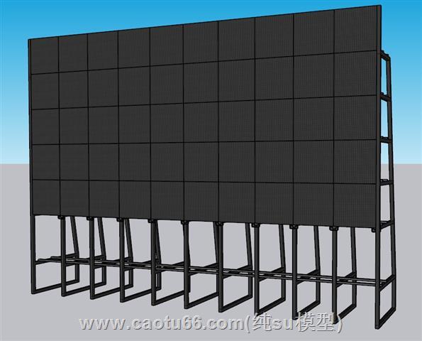 电子屏广告屏显示屏SU模型 1