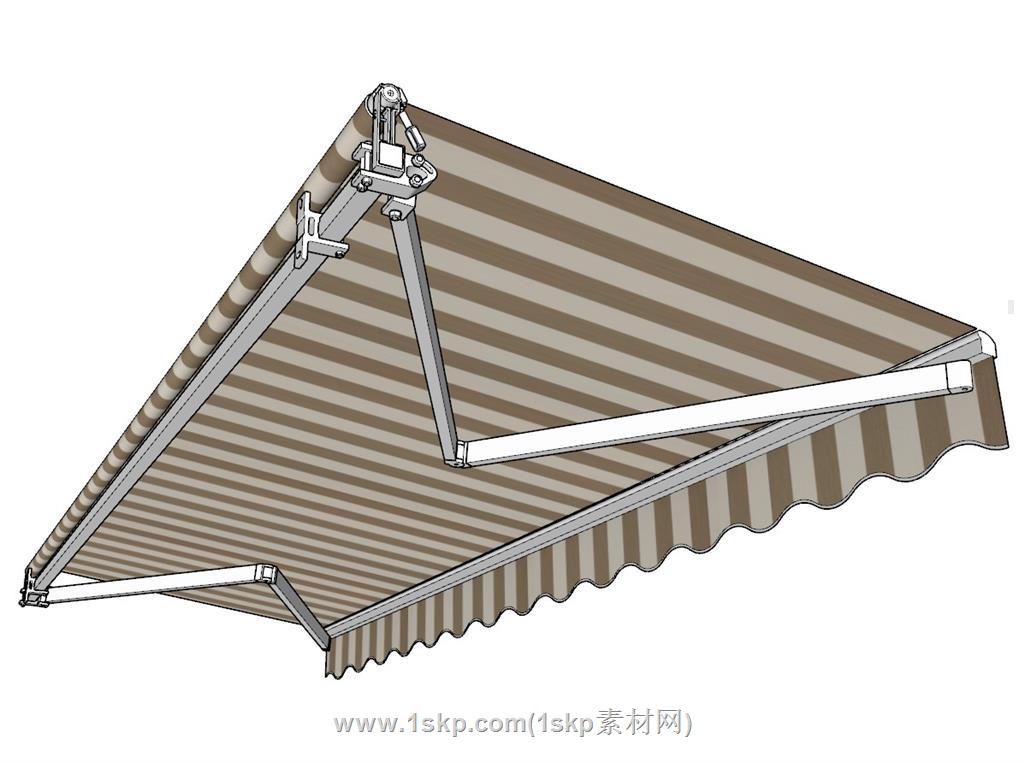 遮阳棚挡雨棚SU模型 1