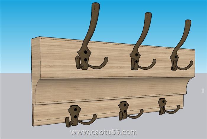 挂衣钩挂钩衣钩SU模型 1