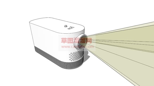 家用投影机草SU模型 1