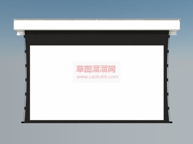 免费投影幕布SU模型 1