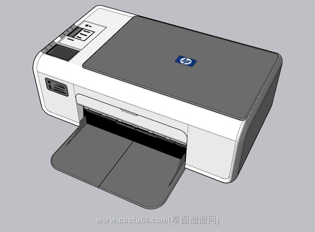 办公惠普打印机SU模型 1