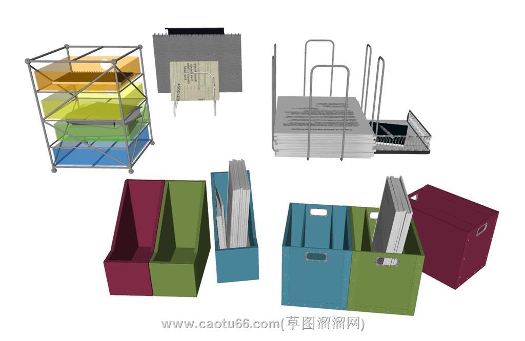 办公文件夹SU模型 1