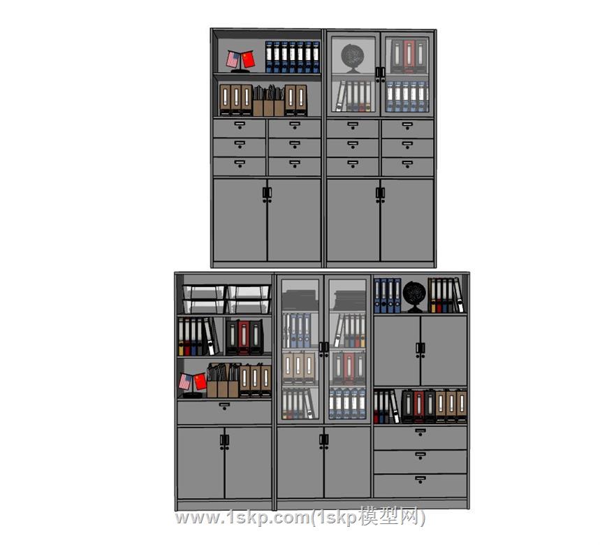 文件柜SU模型 2