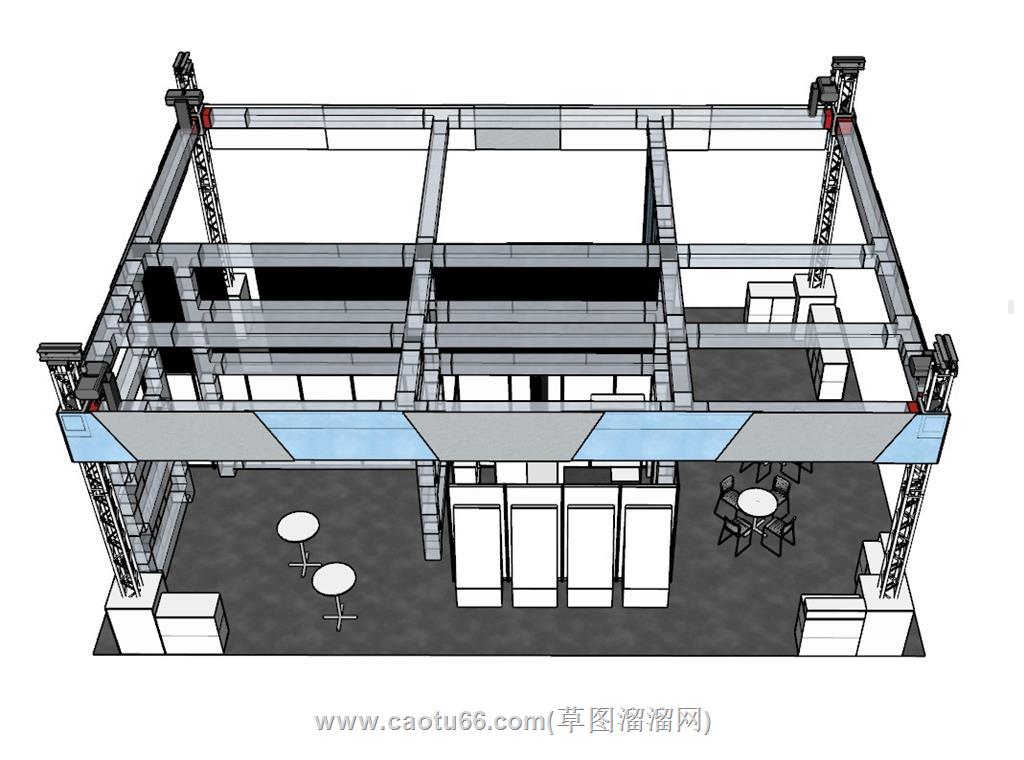 展厅SU模型 3