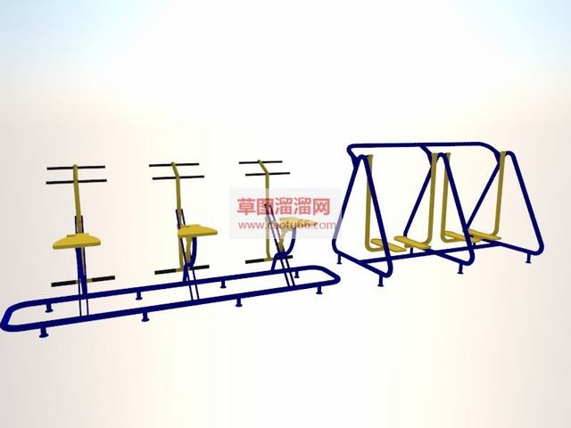 运动器材健身器材健身设备SU模型 1