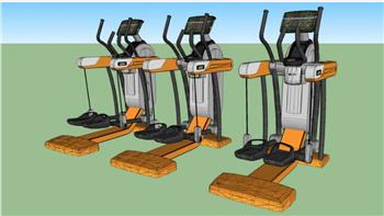 运动健身跑步机SU模型 免费sketchup模型下载