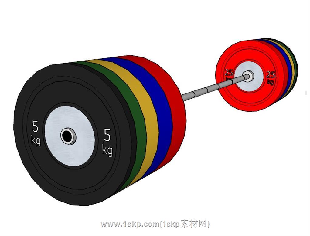 举重杠铃体育SU模型 3