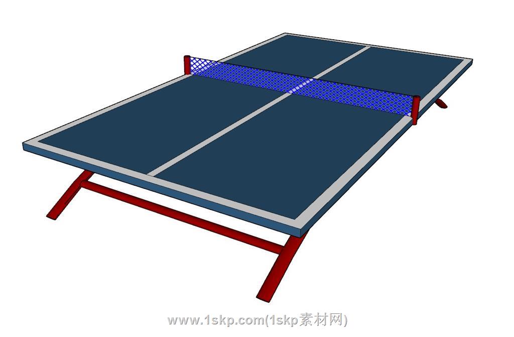 乒乓球球桌健身SU模型