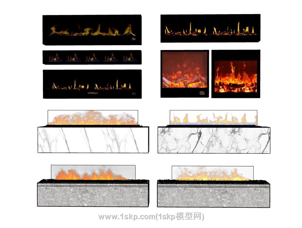 壁炉SU模型 2