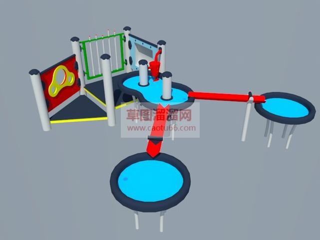 水上游乐设施SU模型 1