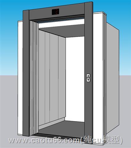 电梯SU模型 1