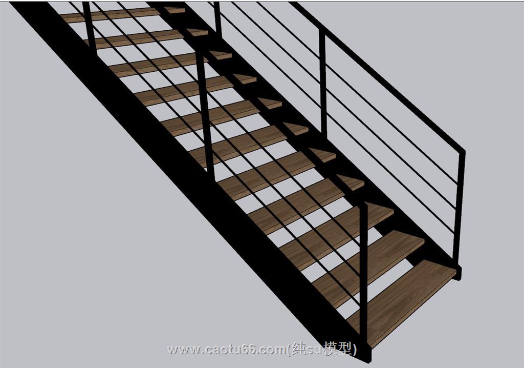 工业楼梯步梯SU模型 1