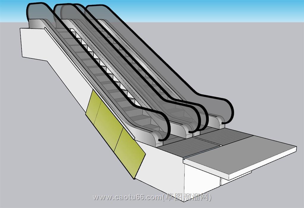 扶手电梯SU模型 1