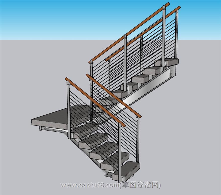楼梯SU模型 1