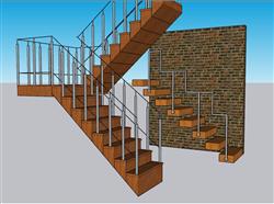 楼梯SU模型 免费sketchup模型下载