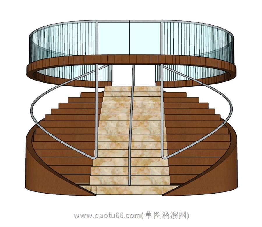 楼梯SU模型 2