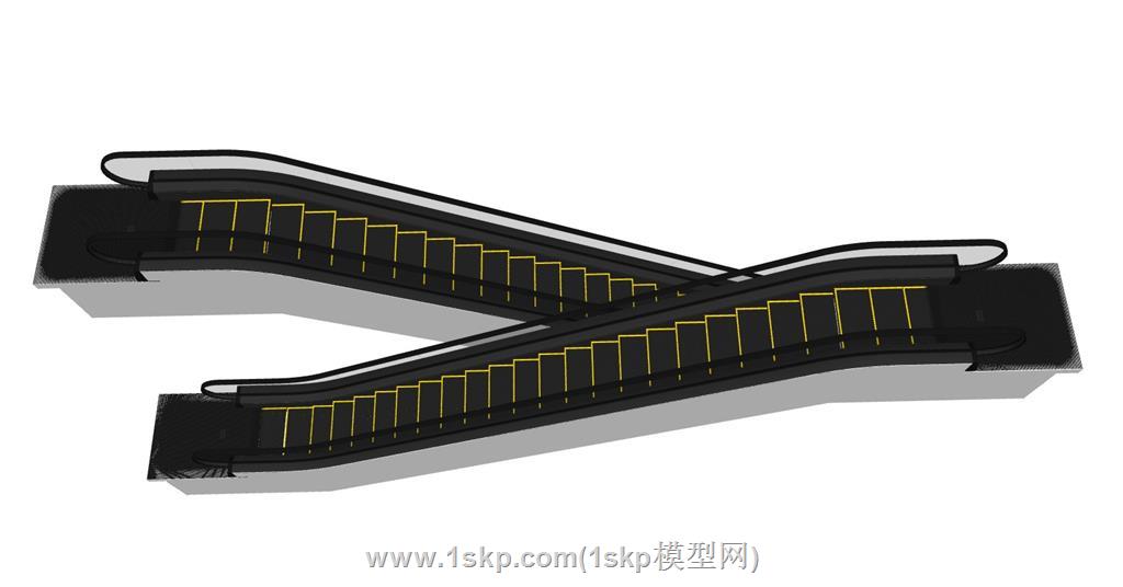 电梯SU模型 3