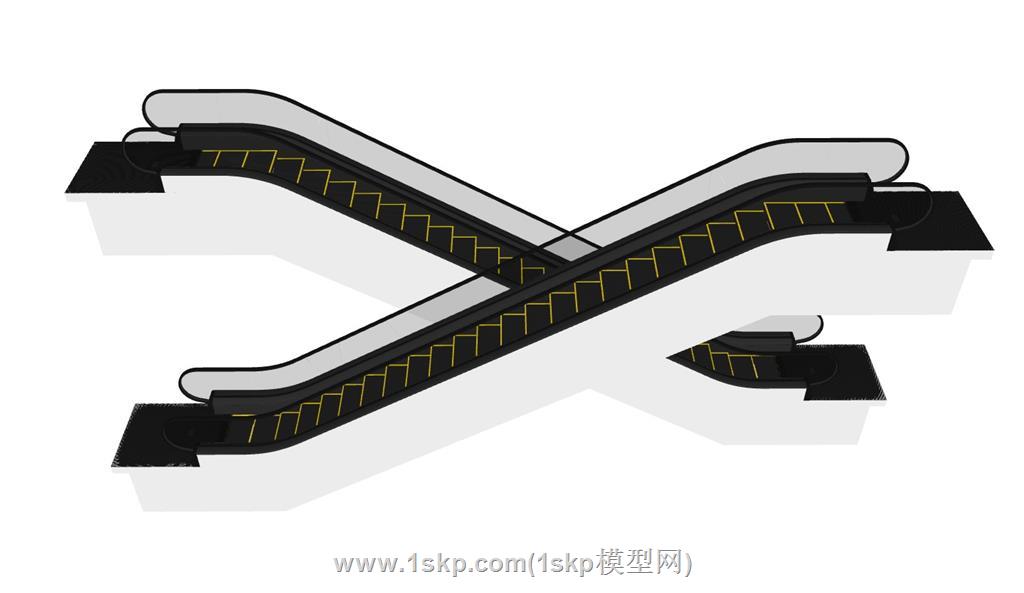 电梯SU模型 2