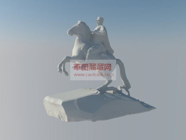 欧洲骑马人物SU模型 1