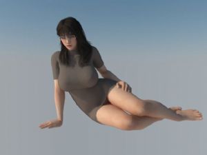 玛雅  3D  美女  坐姿