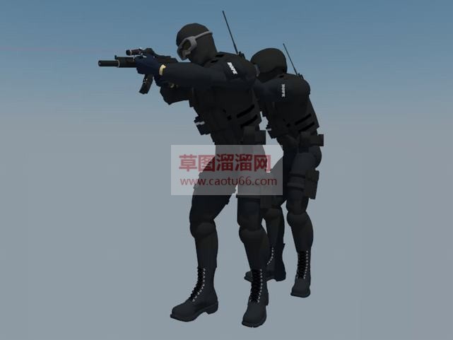 特警官兵士兵SU模型 1