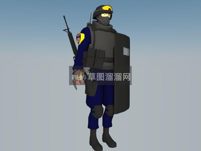 特警警察SU模型 1