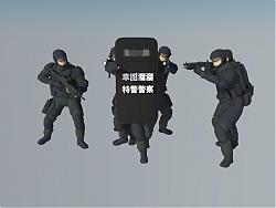 特警  警察  人物  盾牌