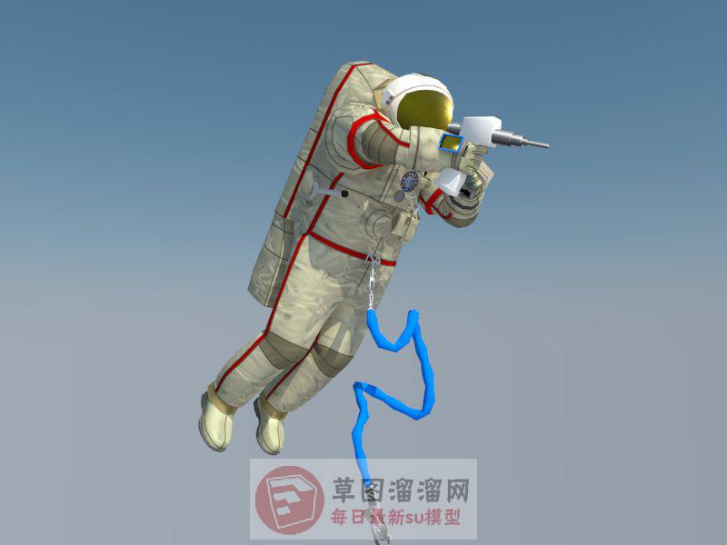 航天员宇航员太空服SU模型 1