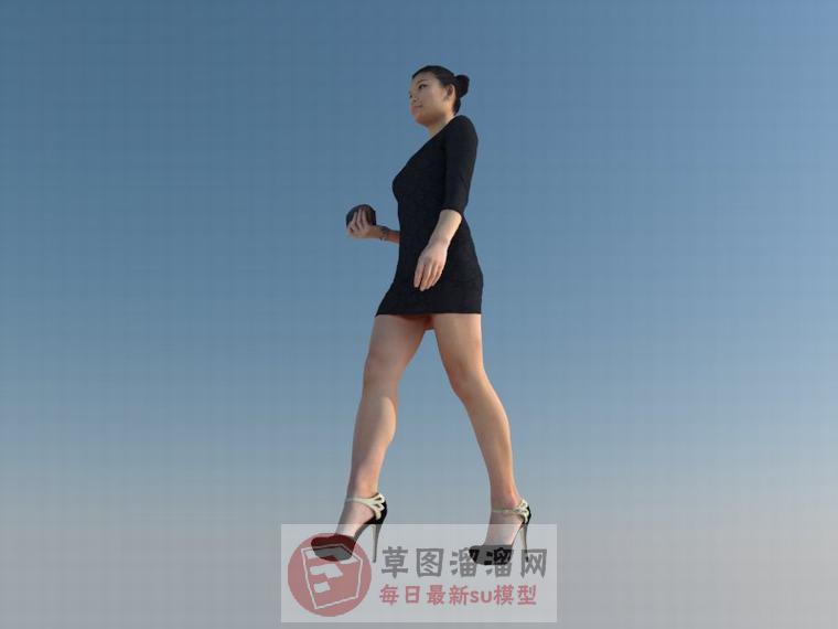 3D女人SU模型 1