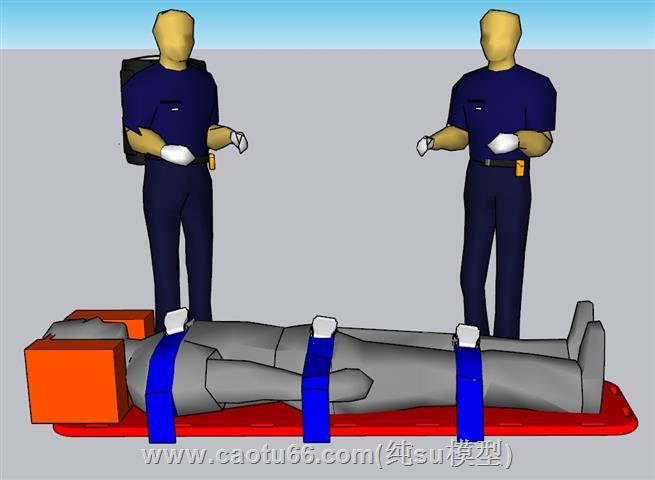 医护人员救援SU模型 1