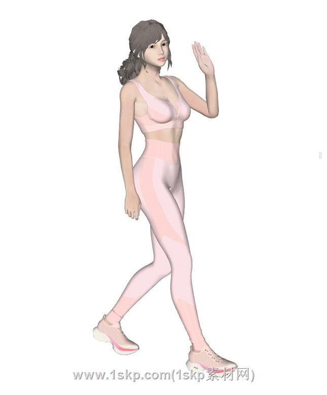 美女人物SU模型 1