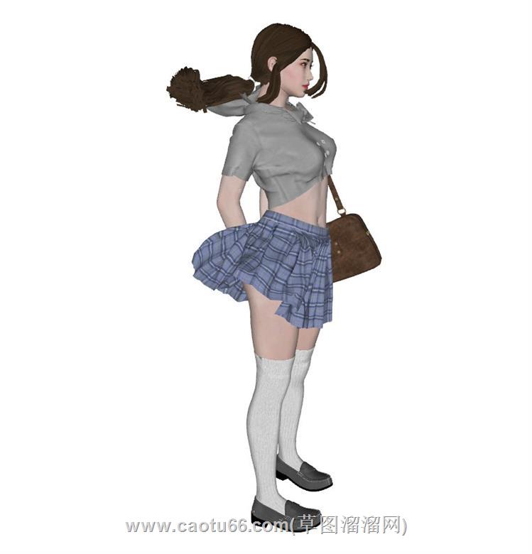 美女女人SU模型 1