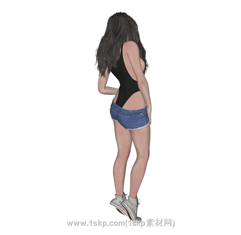 女人美女SU模型 3