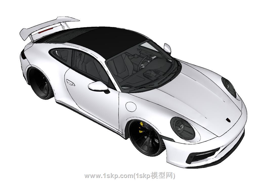 保时捷911汽车SU模型 1