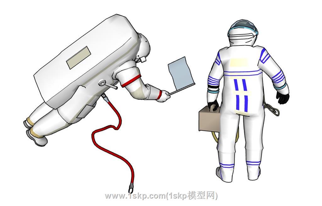 宇航员SU模型 3