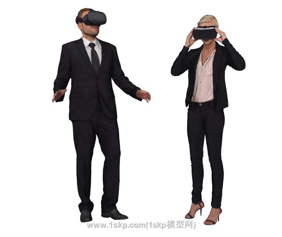 VR体验人物SU模型 1