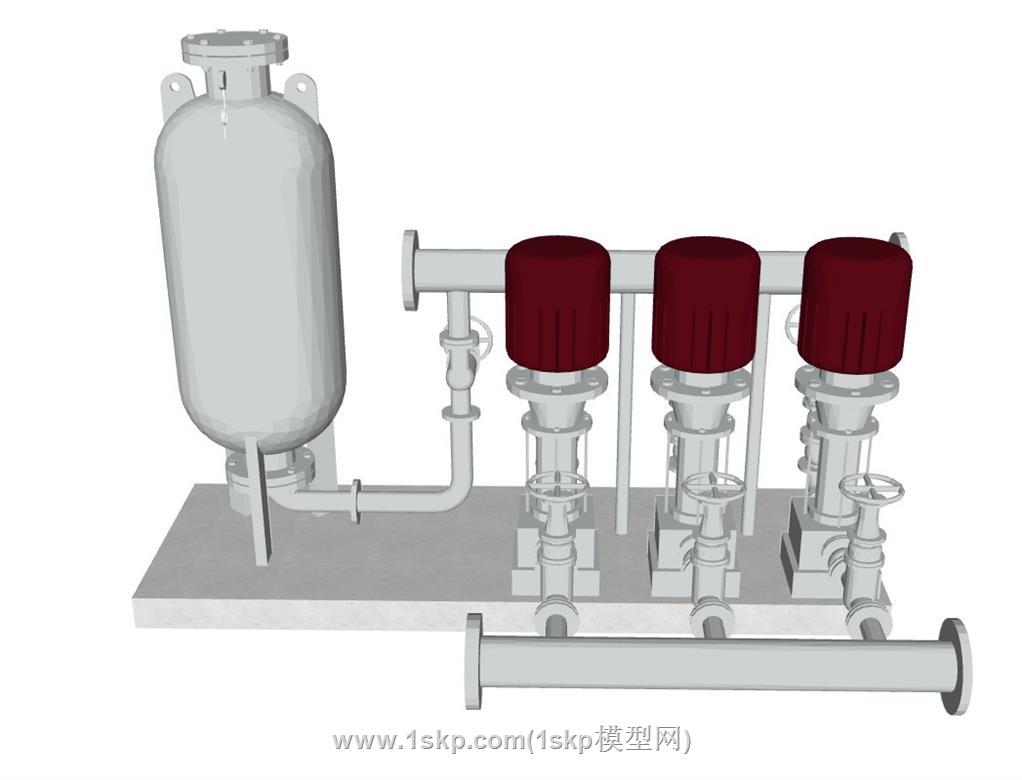 水泵机械SU模型 2