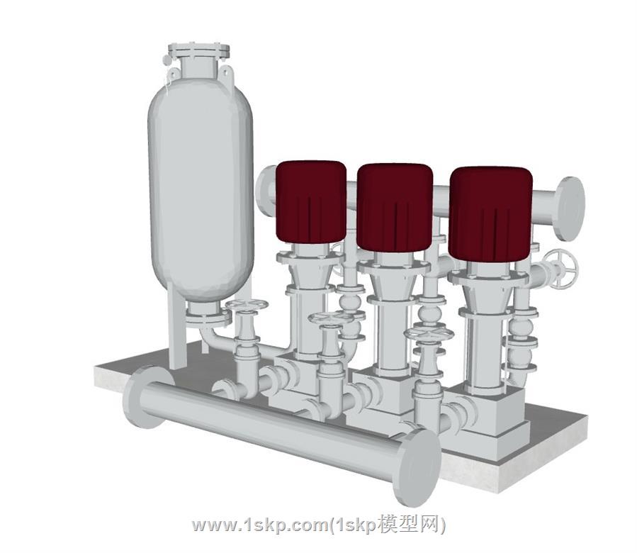 水泵机械SU模型 3