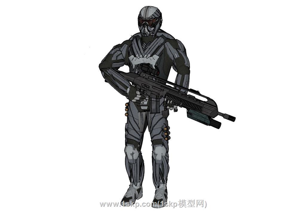 叛军士兵SU模型 2