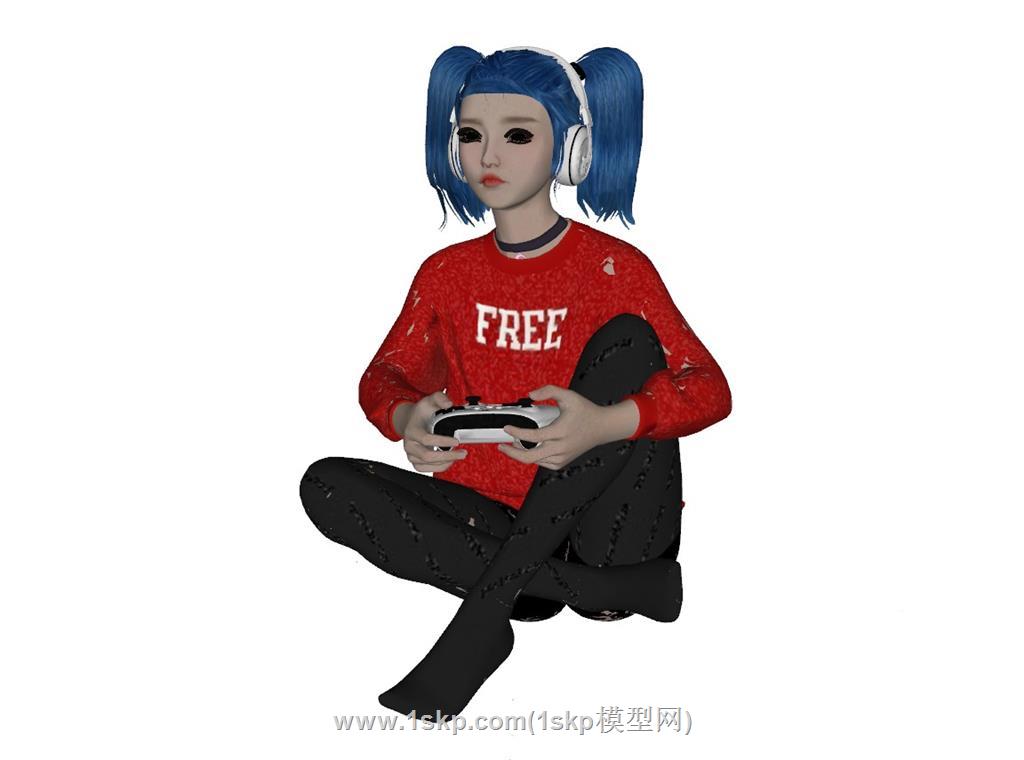 玩游戏打游戏女人 2