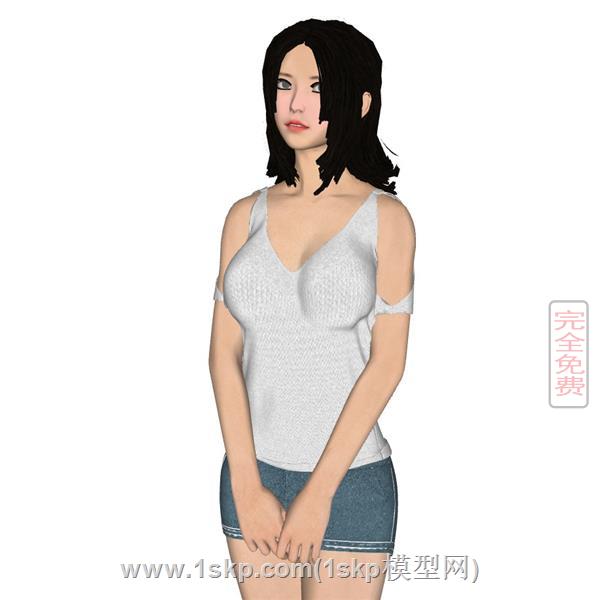 自信的美女人物 2