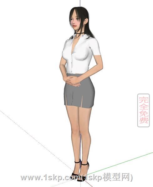 前台站姿的礼仪美女 3