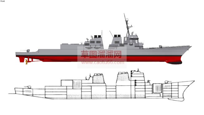 军舰库免费SU模型 1