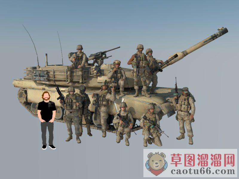 现代坦克士兵SU模型 1