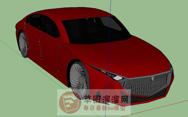 跑车汽车轿车SU模型 1