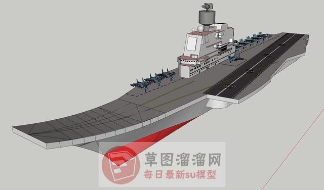 滑跃式航空母舰舰载机SU模型 1