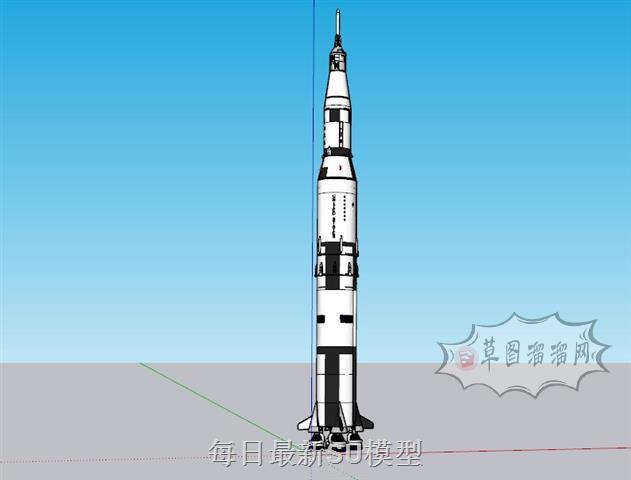 运载火箭航天SU模型 1