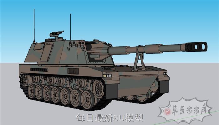 坦克武器装甲SU模型 1